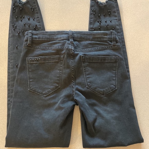 Blank NYC Black Jeans with Pearl Embellishments - Picture 4 of 5